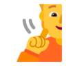 聾人 Emoji 🧏 image - Microsoft Classic 2D style