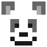 Face de panda Emoji 🐼 image - SerenityOS style