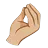 Pinched Fingers: Medium-Light Skin Tone