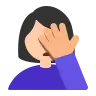 Woman Facepalming: Light Skin Tone Emoji 🤦🏻‍♀️ image - Tossface style