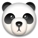 ใบหน้าหมีแพนด้า