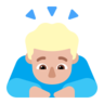 Man Bowing: Medium-Light Skin Tone Emoji 🙇🏼‍♂️ image - Microsoft Classic 2D style