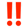 Double Exclamation Mark Emoji ‼ image - SoftBank style