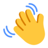 Acenando a mão sinal Emoji 👋 image - Microsoft Classic 2D style