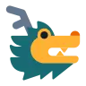 Cara de dragón Emoji 🐲 image - Tossface style