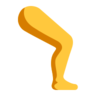 Jambe Emoji 🦵 image - Microsoft Classic 2D style