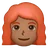 Woman: Medium-Dark Skin Tone, Red Hair