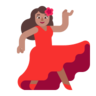 Woman Dancing: Medium Skin Tone Emoji 💃🏽 image - Microsoft Classic 2D style