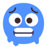Emoji Fagyasztó arc 🥶 image - Microsoft Classic 2D style