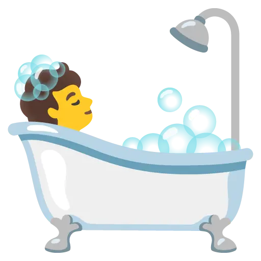 Person Taking Bath