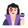 Woman Singer: Light Skin Tone Emoji 👩🏻‍🎤 image - Microsoft Classic 2D style