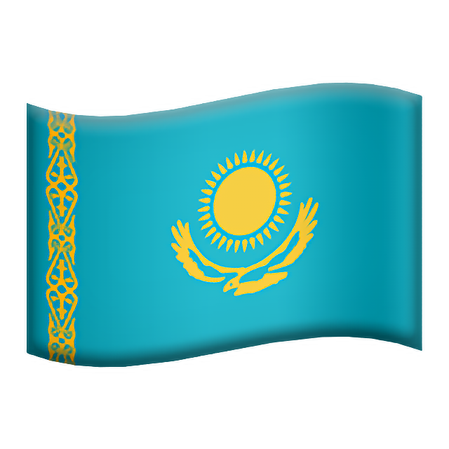 Flag: Kazakhstan