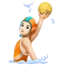 Person Playing Water Polo: Light Skin Tone Emoji 🤽🏻 image - Huawei Harmony OS style