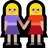 Women Holding Hands: Medium-Light Skin Tone