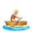 Person Rowing Boat: Medium-Light Skin Tone