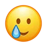 Lächelndes Gesicht mit Träne