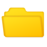 Emoji Deschideți dosarul de fișiere 📂 image - Emojidex style