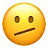 口が斜めの顔