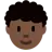 Person: Dark Skin Tone, Curly Hair