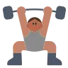 Person Lifting Weights: Medium Skin Tone Emoji 🏋🏽 image - Tossface style