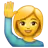 Woman Raising Hand