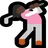 Woman Golfing: Dark Skin Tone