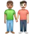 Men Holding Hands: Medium Skin Tone, Light Skin Tone