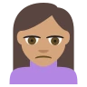 Person Frowning: Medium Skin Tone Emoji 🙍🏽 image - EmojiTwo style