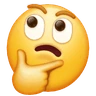 Denkendes Gesicht Emoji 🤔 image - Huawei Harmony OS style