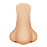 Nose: Medium-Light Skin Tone Emoji 👃🏼 image - Huawei Harmony OS style