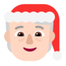 Mx Claus: Light Skin Tone Emoji 🧑🏻‍🎄 image - Microsoft Classic 2D style