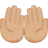Palms Up Together: Medium-Light Skin Tone
