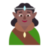 Elf: Medium-Dark Skin Tone Emoji 🧝🏾 image - Microsoft Classic 2D style