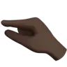 Pinching Hand: Dark Skin Tone Emoji 🤏🏿 image - Apple style