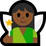 Fairy: Medium-Dark Skin Tone Emoji 🧚🏾 image - Microsoft Windows 10 Segoe UI Emoji style