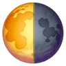 Symbole du dernier quartier Emoji 🌗 image - Samsung style