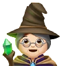 Woman Mage: Light Skin Tone Emoji 🧙🏻‍♀️ image - Apple style