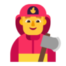 Man Firefighter Emoji 👨‍🚒 image - Microsoft Classic 2D style