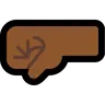 Left-Facing Fist: Medium-Dark Skin Tone Emoji 🤛🏾 image - Microsoft Windows 10 Segoe UI Emoji style