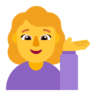 Woman Tipping Hand Emoji 💁‍♀️ image - Microsoft Classic 2D style