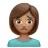 Person Frowning: Medium Skin Tone