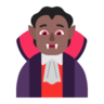Vampire: Medium-Dark Skin Tone Emoji 🧛🏾 image - Microsoft Classic 2D style
