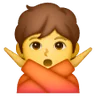 いいジェスチャーではない顔 Emoji 🙅 image - Samsung style
