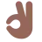 Ok Hand: Medium-Dark Skin Tone