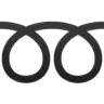 Doppelte geschweifte Schleife Emoji ➿ image - WhatsApp style