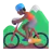 Person Mountain Biking: Medium-Light Skin Tone