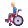 Man In Manual Wheelchair: Medium-Light Skin Tone Emoji 👨🏼‍🦽 image - Microsoft 3D Fluent style