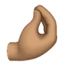 Pinched Fingers: Medium Skin Tone Emoji 🤌🏽 image - Huawei Harmony OS style
