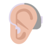 Ear With Hearing Aid: Medium-Light Skin Tone Emoji 🦻🏼 image - Microsoft Classic 2D style