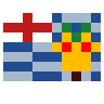 Flag: British Indian Ocean Territory Emoji 🇮🇴 image - SerenityOS style